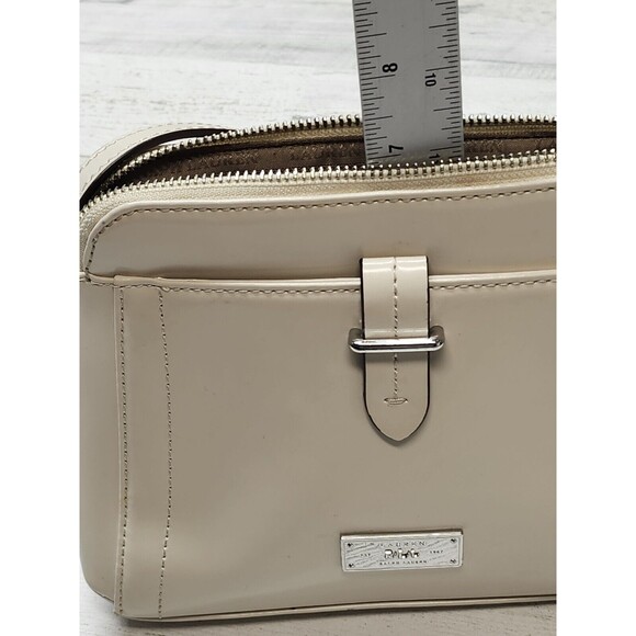 R.L.L Lauren Ralph Lauren Crossbody Bag Cream Small Leather Classic Purse - Picture 14 of 16